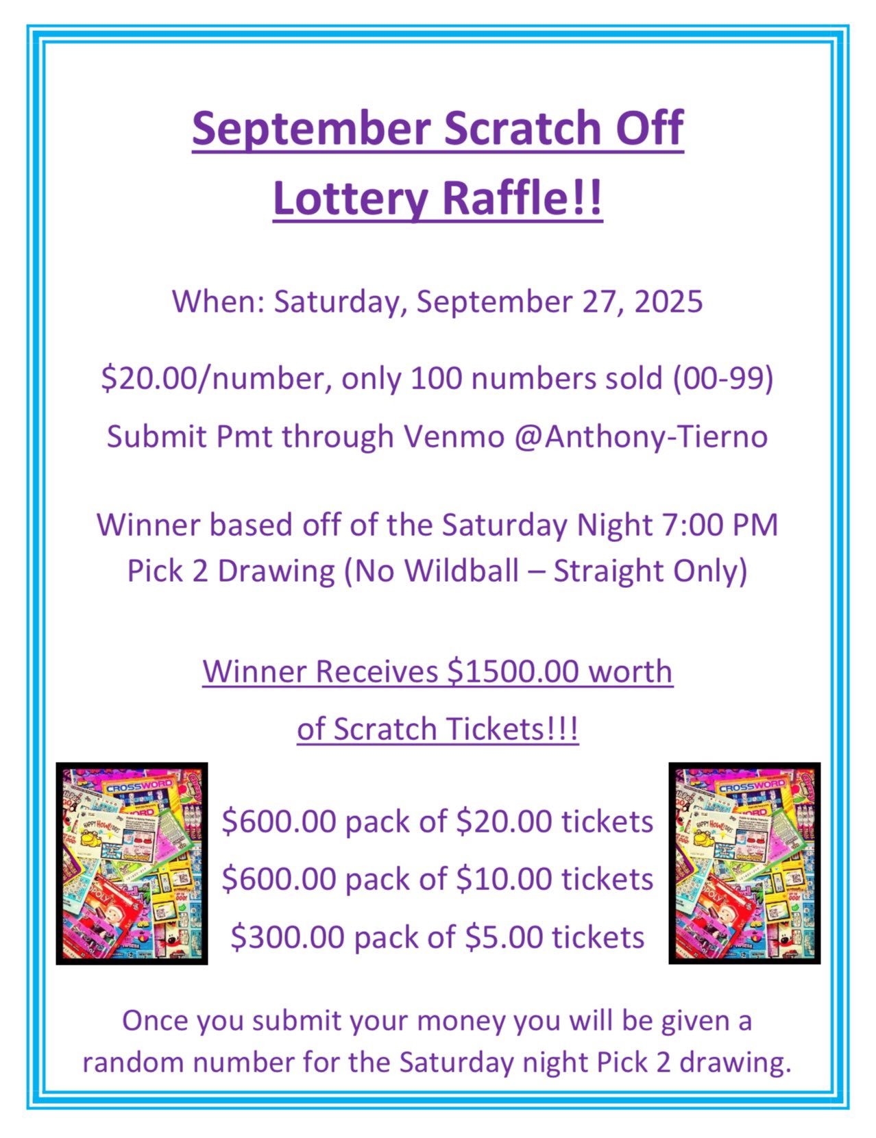 Nesbits Lanes - 🚨 Sign up now for our September Lottery... | Facebook