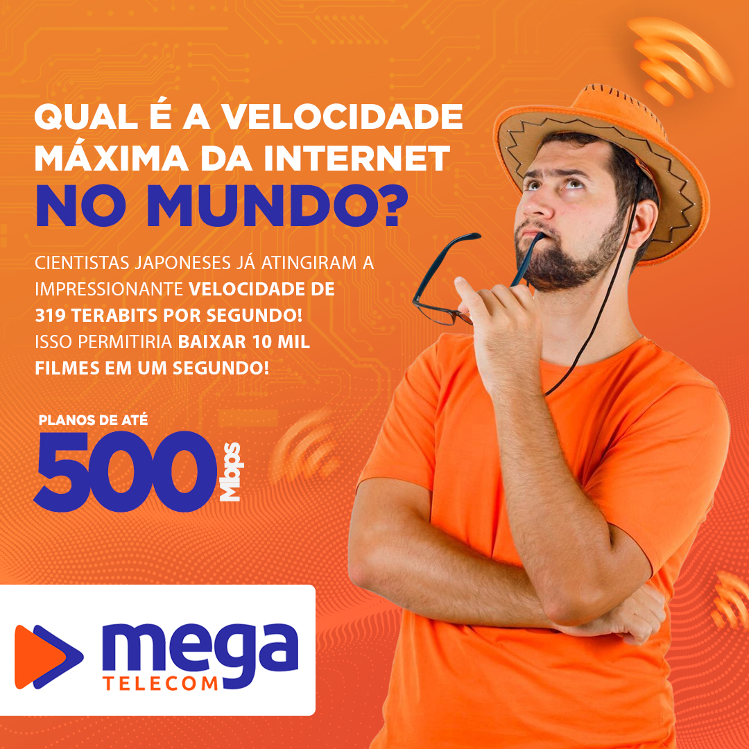 Mega - 📡 Qual é a velocidade máxima da internet no mundo? 🤔💨 Você sabia ...
