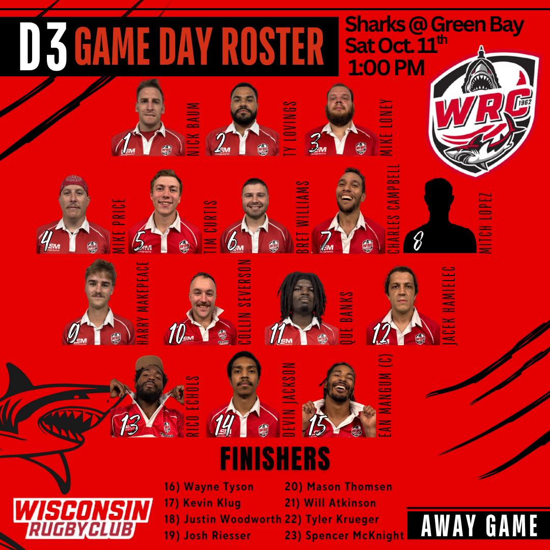 Here is your roster of Road Dawgs... - Wisconsin Rugby Club | Facebook