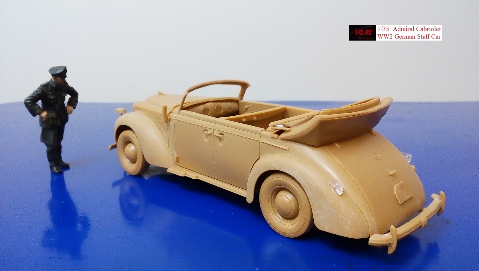 Here are some pictures of my ICM 1/35 Admiral Cabriolet WW2 German 