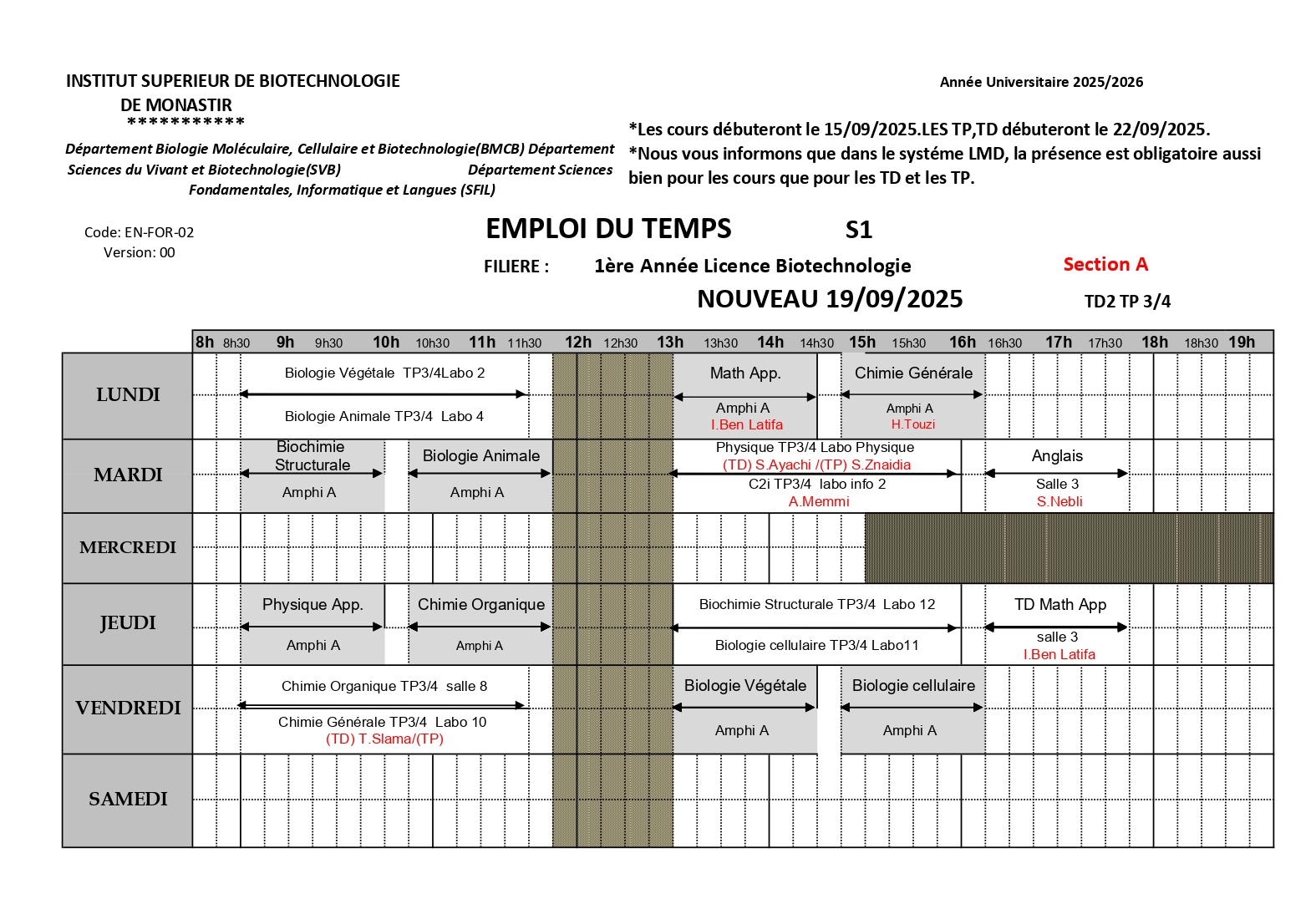 Institut Supérieur de Biotechnologie de Monastir ISBM | Monastir