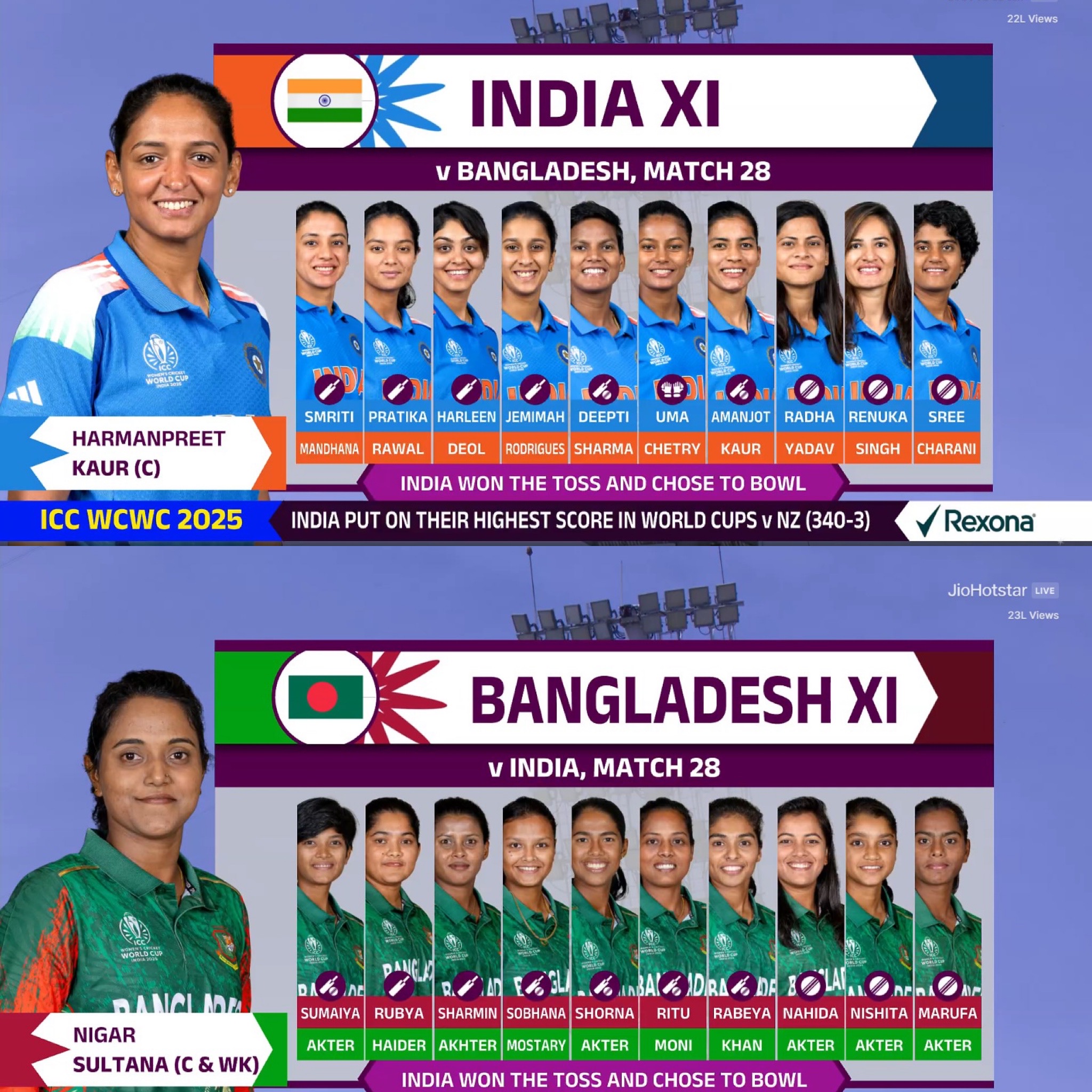 Star - Harmanpreet Kaur has won the toss & India 🇮🇳 will field first 🏏 ...