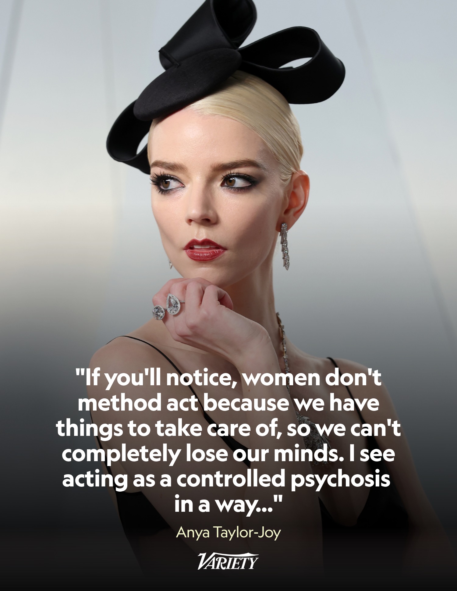 Anya Taylor-Joy says women don't method act: 
