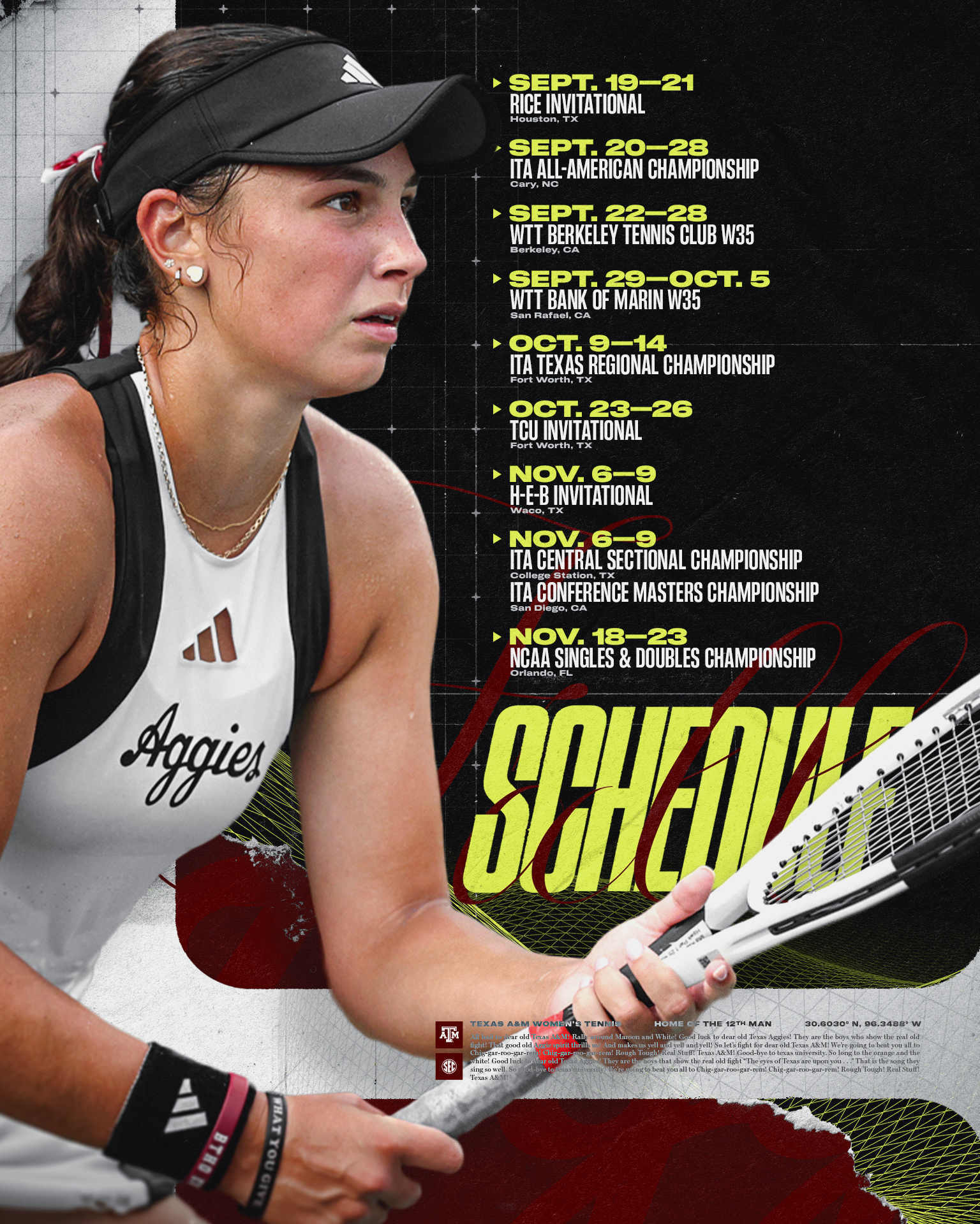 Texas A&M Women’s Tennis - Finals Friday at #SECWTennis 📍: Alabama ...