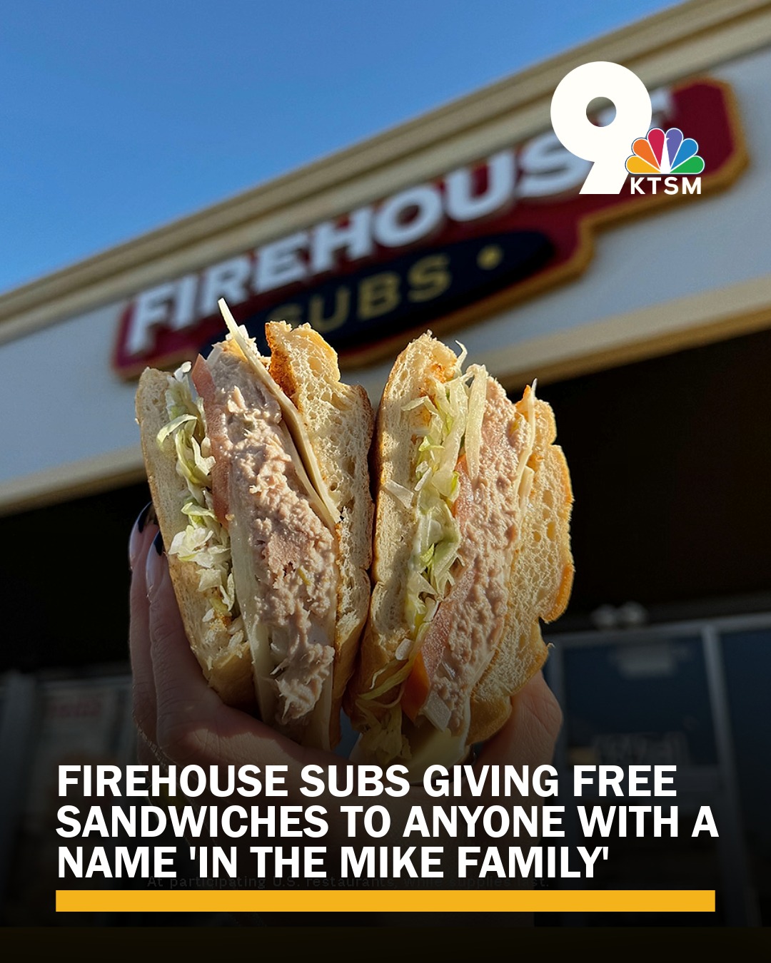 Firehouse Subs is offering a free round of sandwiches to anyone