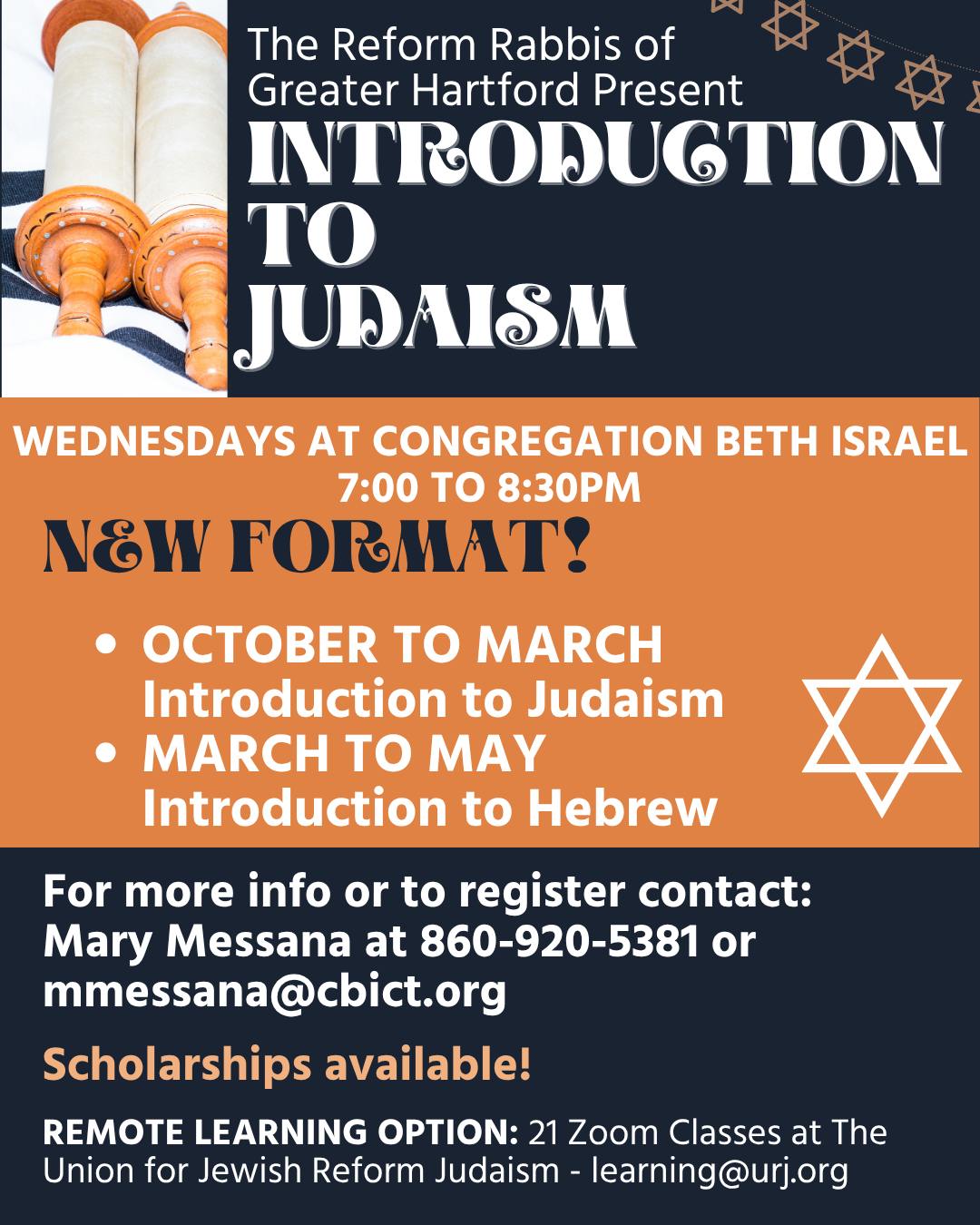 Congregation - Join us tonight at CBI for our 1st class! Discover the ...