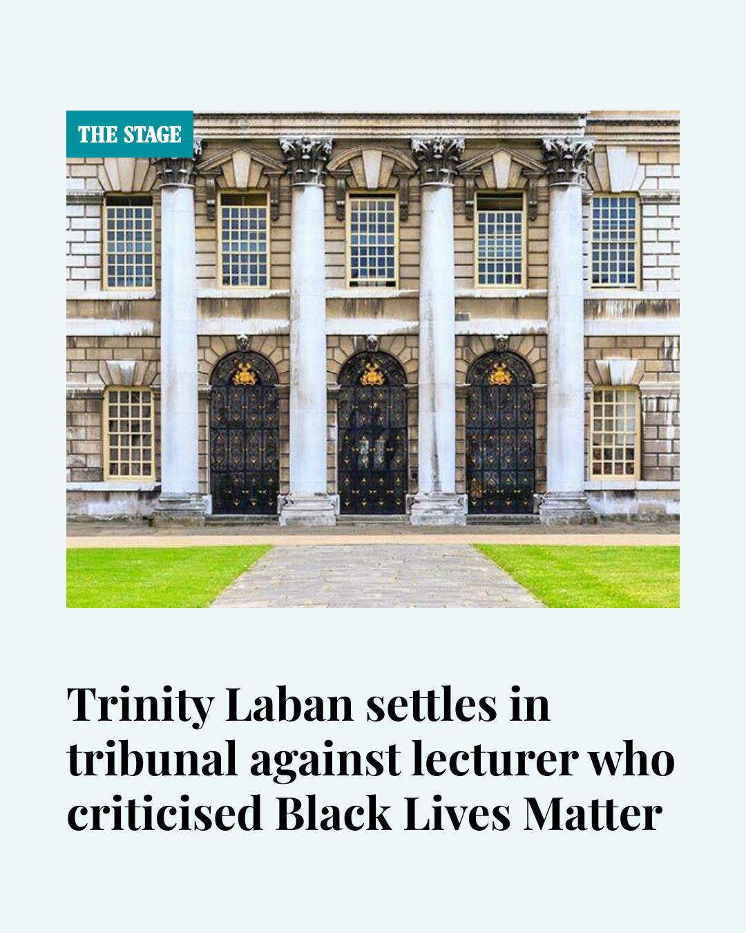 The Stage - London conservatoire Trinity Laban has reached... | Facebook