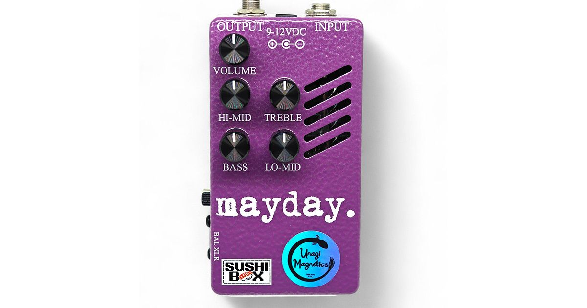 Sushi Box FX has launched the Mayday, a clean tube preamp pedal