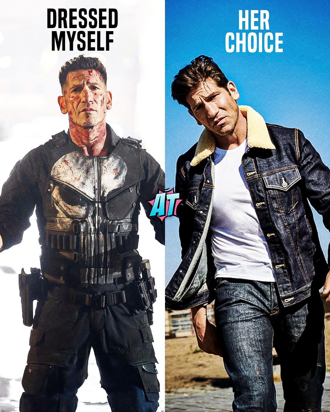 i dressed myself in leather Animated - Frank Castle really said: “I myself.” 😭 #ThePunisher #JonBernthal #Marvel #MCU #Punisher #SpiderMan #MarvelFans #Funny #Meme #MarvelMemes Clothing