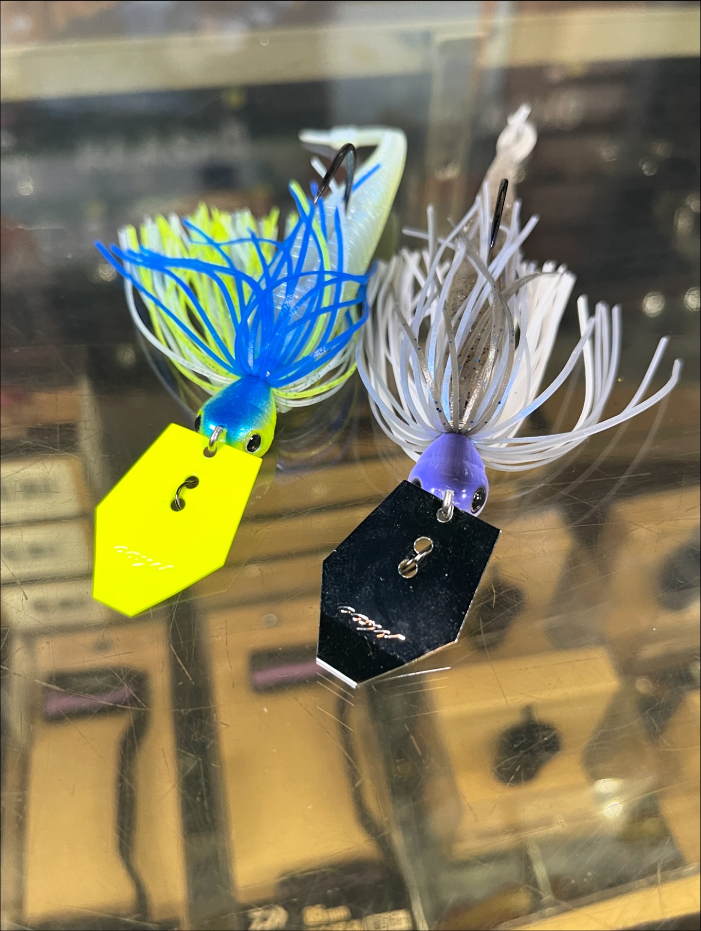 Jackhammer custom color drop in Blueback Chartreuse and Purple Haze