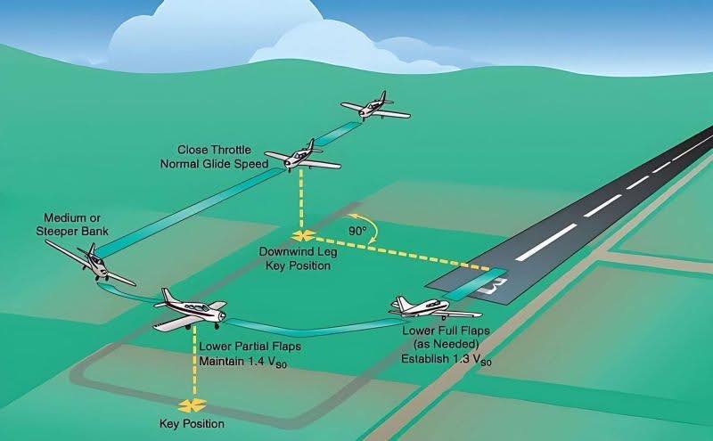 Aviation-knowledge - Power-Off 180° Accuracy Approach and Landing — a ...