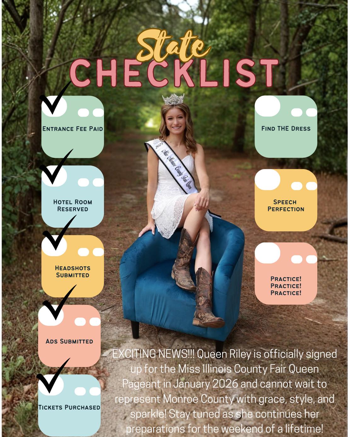 👑 She’s in! Queen Riley is officially... - Miss Monroe County | Facebook