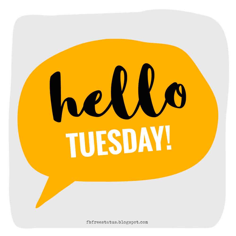 B2 - Hello to the first Tuesday for the month of December. Here is our ...