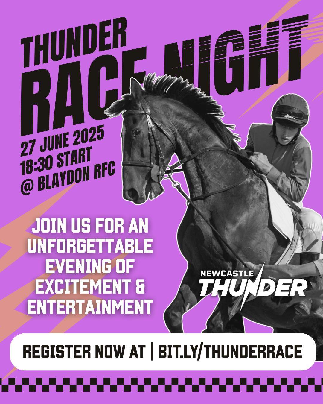 🐎🎩𝑨 𝑵𝒊𝒈𝒉𝒕 𝒂𝒕 𝒕𝒉𝒆 𝑹𝒂𝒄𝒆𝒔 🐎🎩 Join us for... - Newcastle Thunder | Facebook