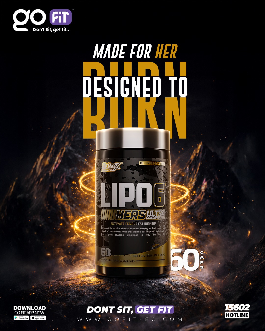 Go - لو هدفك خسارة الدهون مش نزول سريع بعد ثبات Lipo-6 Hers المنتج ده ...