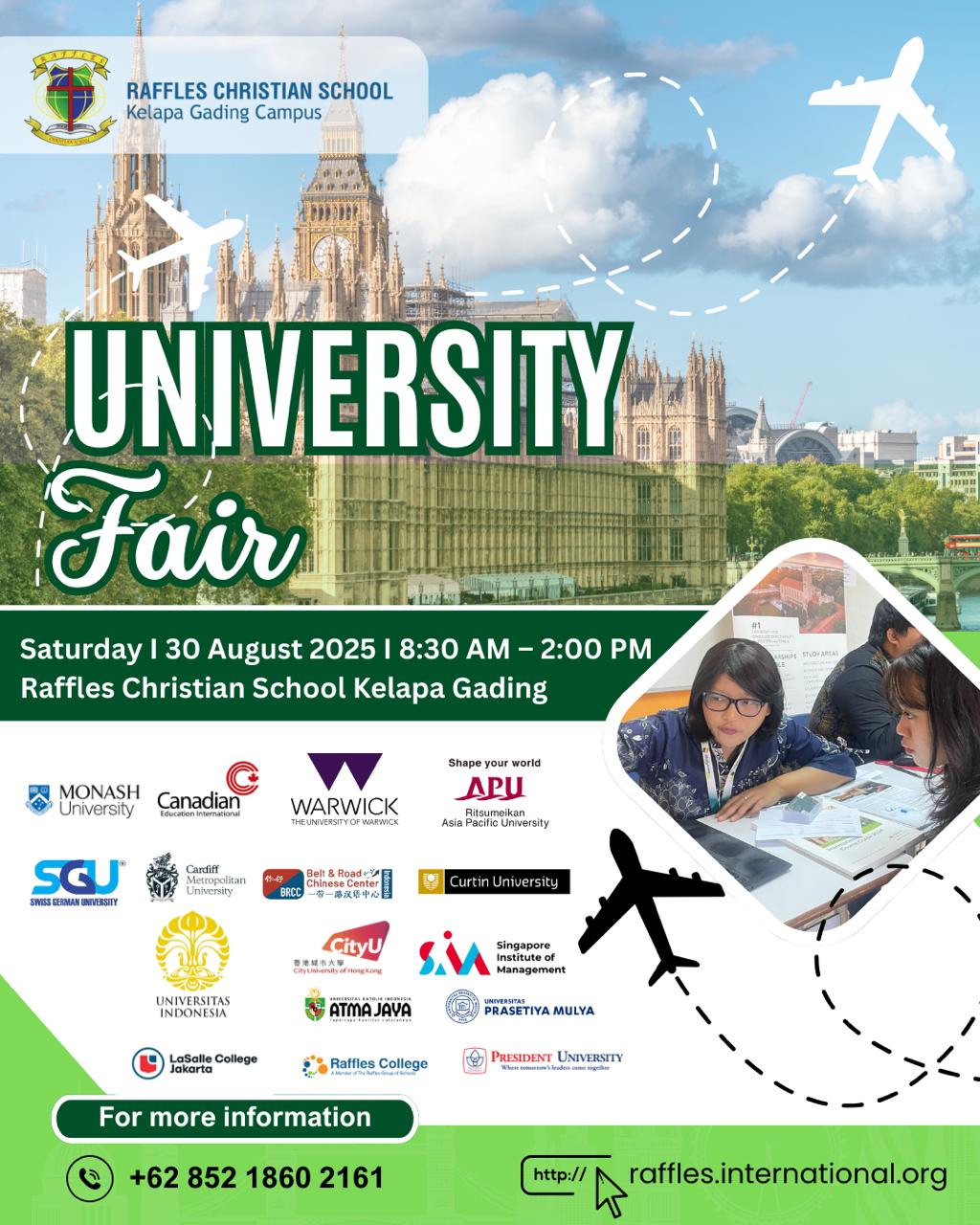 Raffles - 🎓 University Fair 2025 🎓 Raffles Christian School proudly ...