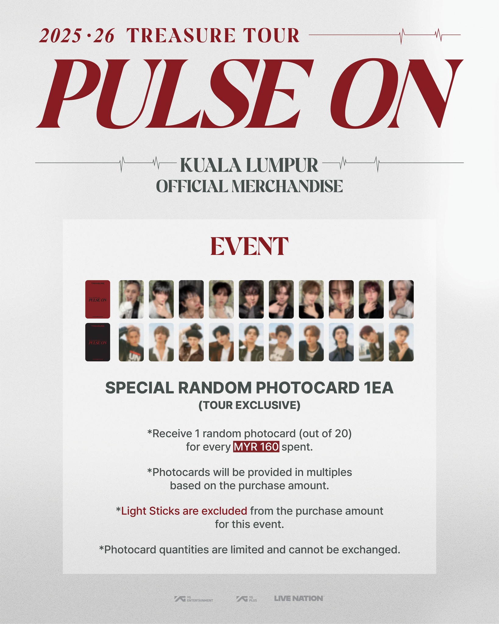 🛍️Official Merchandise 2025–26 TREASURE TOUR [PULSE ON] IN KUALA