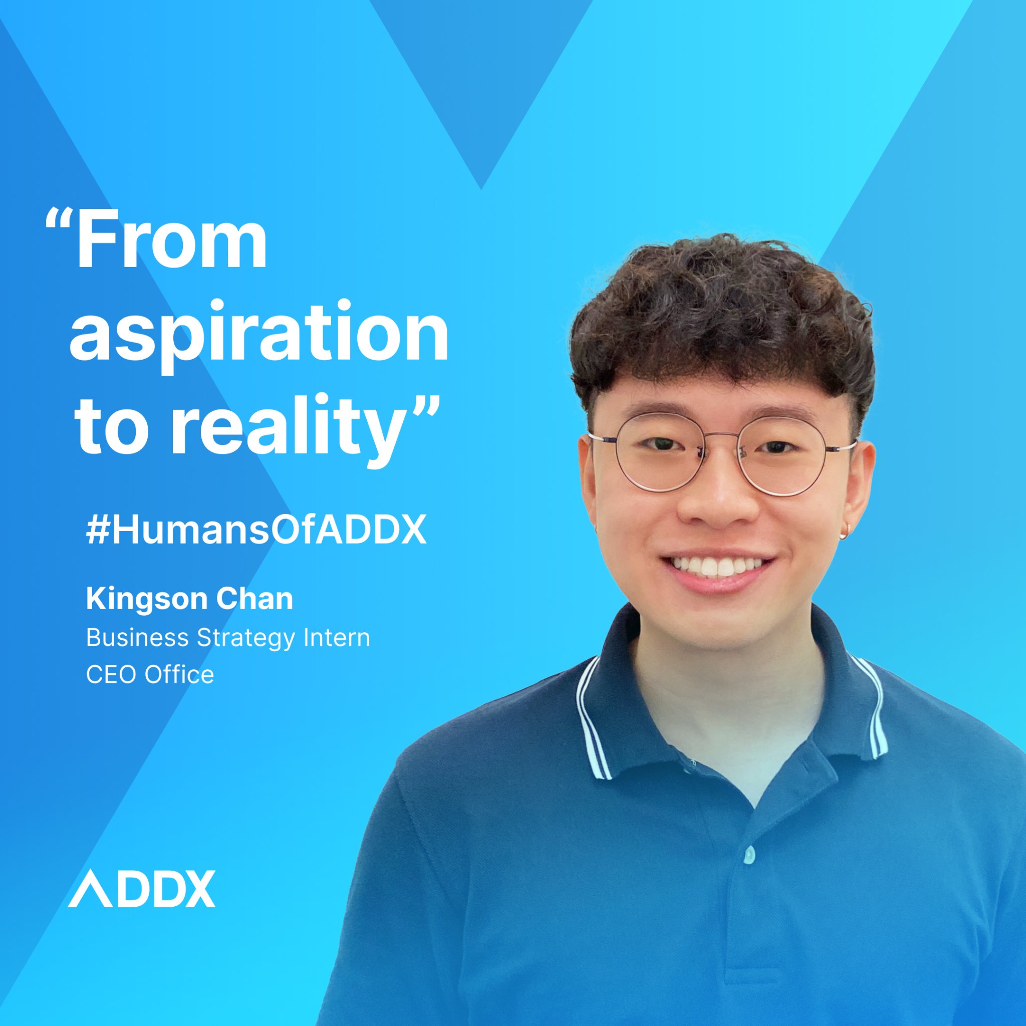 ADDX.co - 👋 Meet Kingson, our Business Strategy Intern and... | Facebook