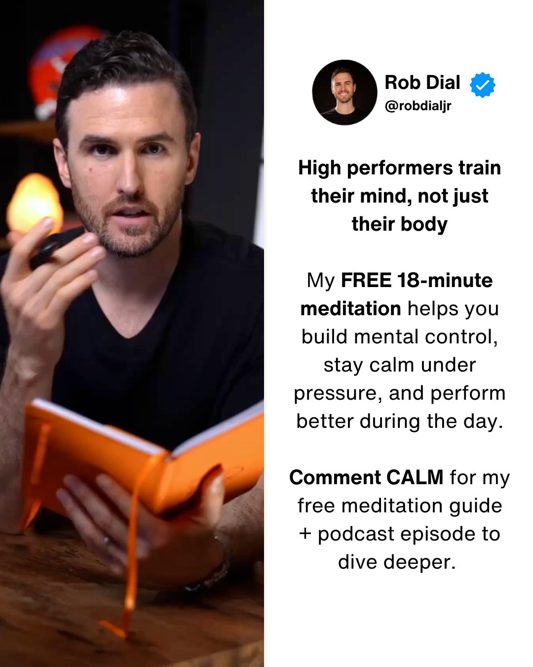 Rob - High performers don’t wait to feel focused. They train their ...