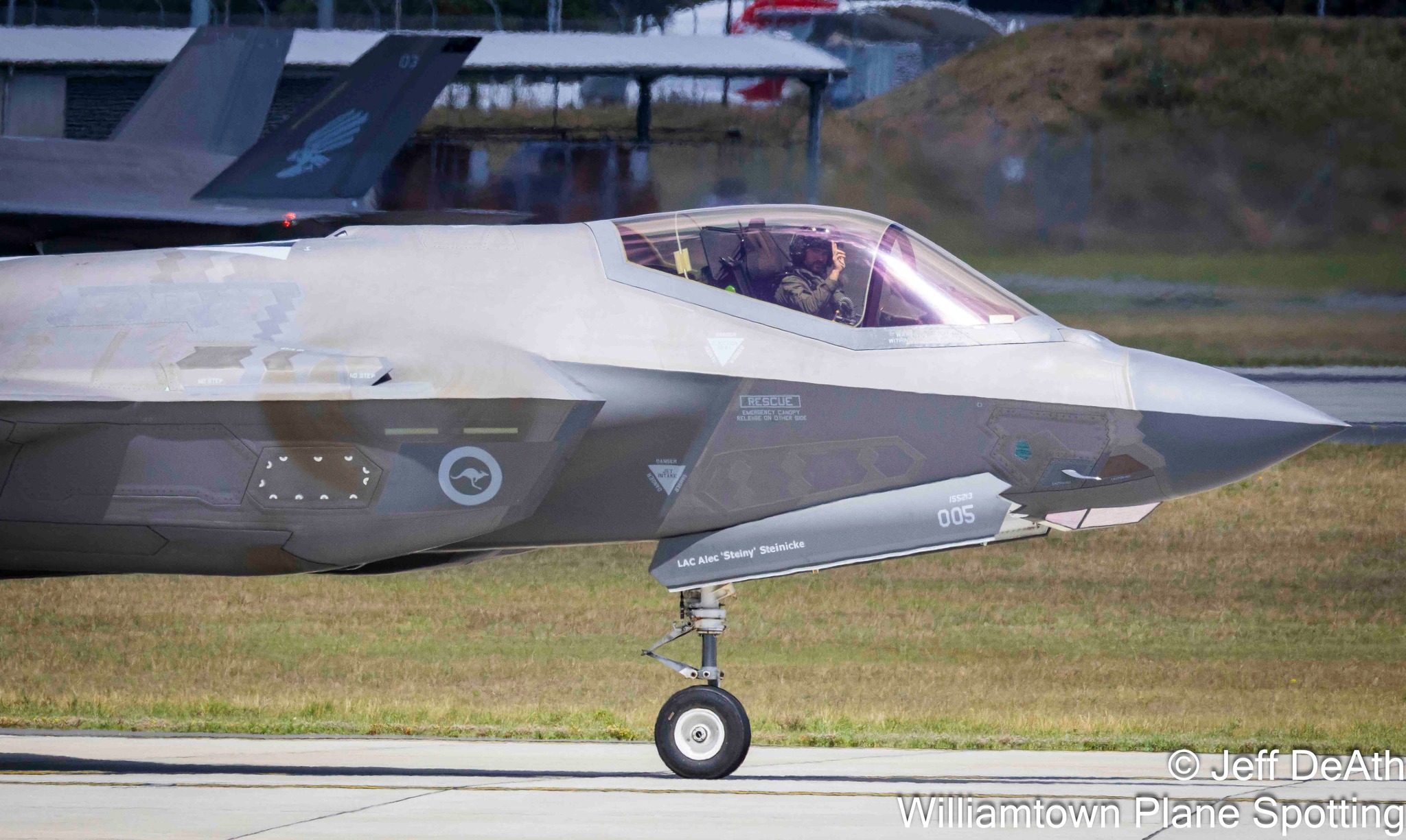 Williamtown - The kids (young and old) went wild when the pilot gave ...
