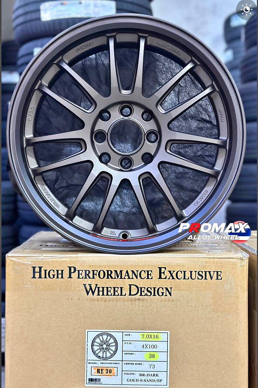 Promax Re30 16x7 Et33 Dark Bronze Rim Baru🔥 Made In Thailand 🇹🇭 - Car ...