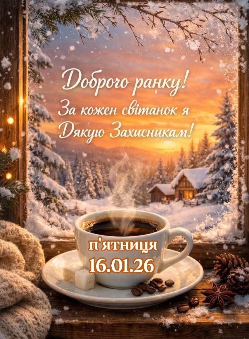 Доброго ранку! За кожен свитанок я Дякую Захисникам! KNR п'ятниця