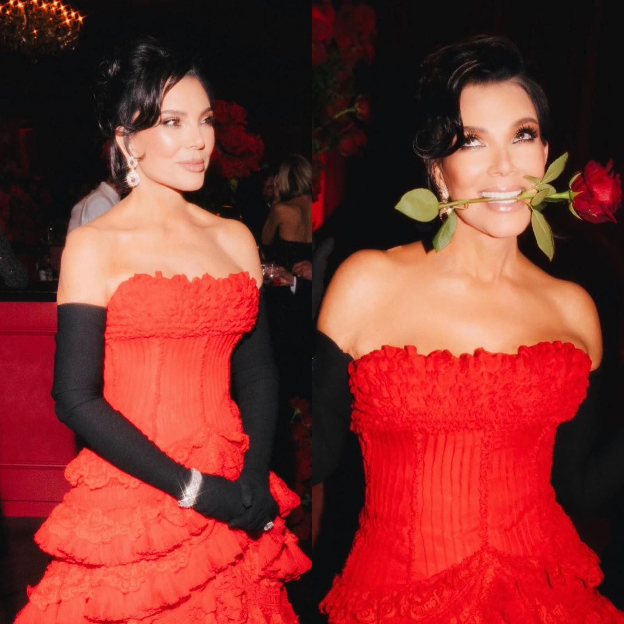 kris jenner 70th birthday dress stuns in new photos celebrating her 🎂 Off White Nude Color:Purple Dusk Stream Long Cool Woman
