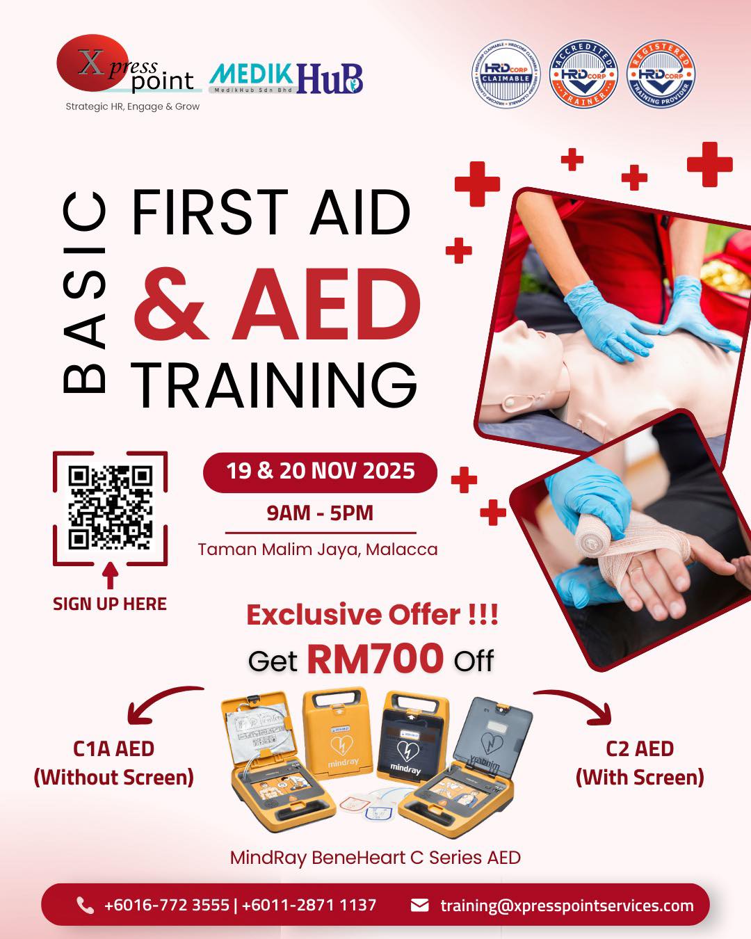 Xpress - 🚑 Basic First Aid & AED Training 🩺 Emergencies can happen ...