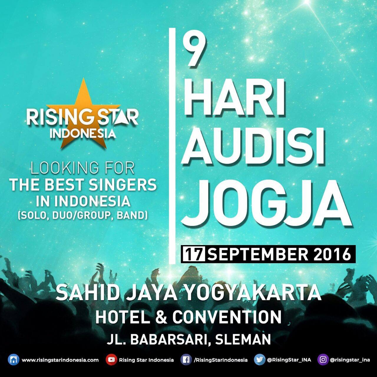 Rcti Warga Yogyakarta Bersiaplah Ikuti Rising Star Facebook The second season of rising star indonesia an indonesian reality singing television competition aired on rcti. facebook