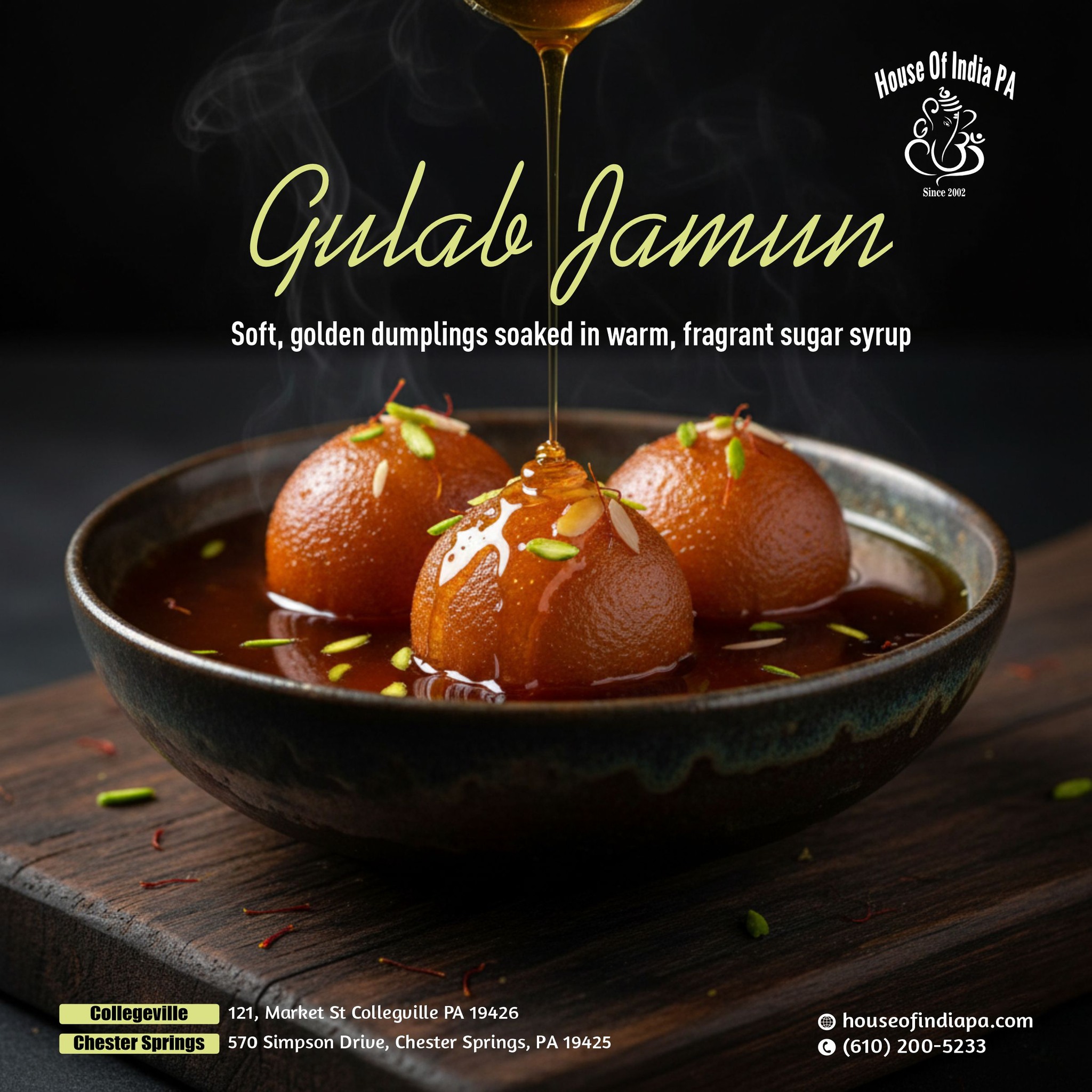 House of india - 🍮 Indulge in Sweet Perfection — Rasmalai... | Facebook