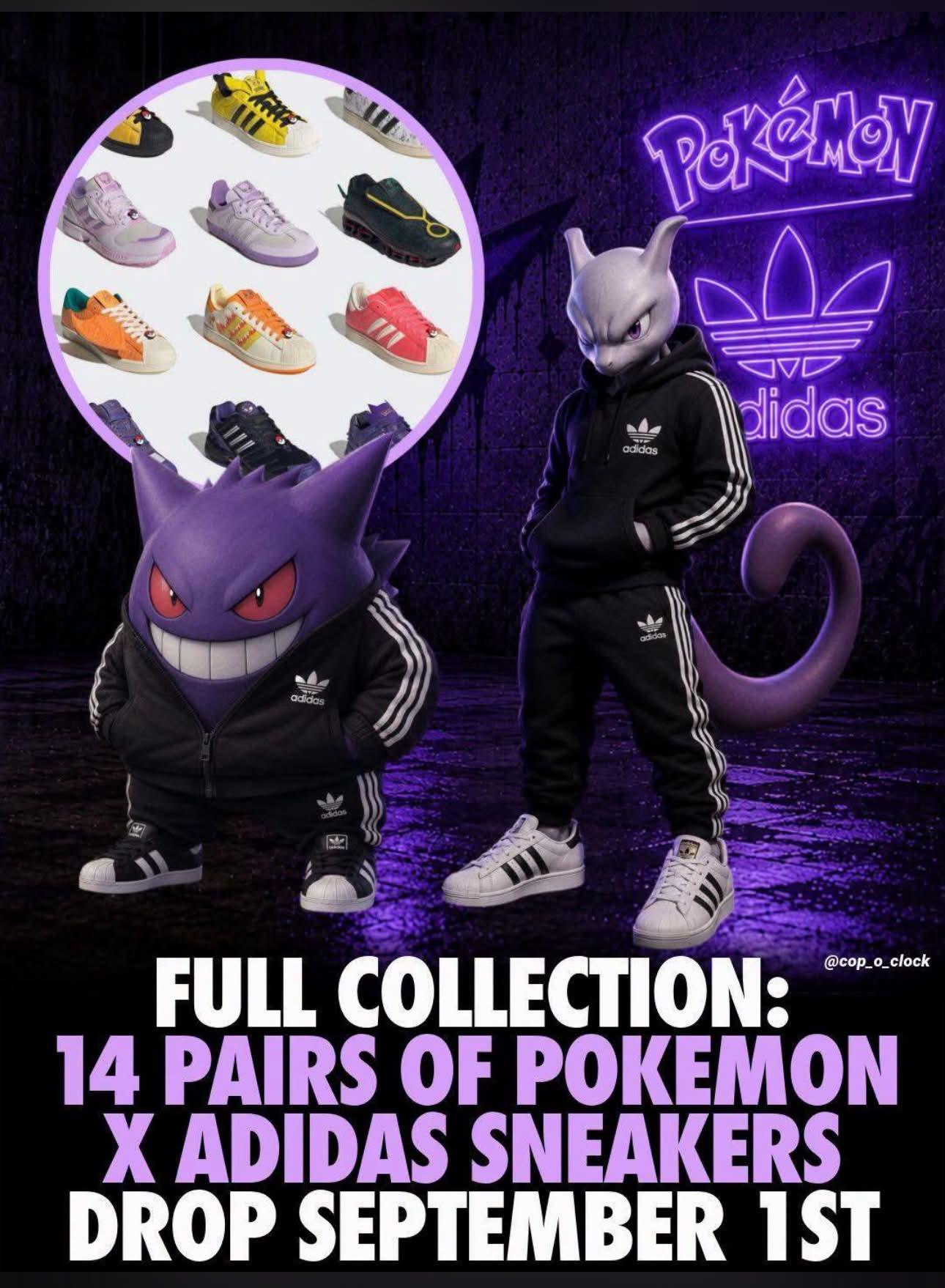 The massive Pokémon x adidas sneaker & apparel collection dropped