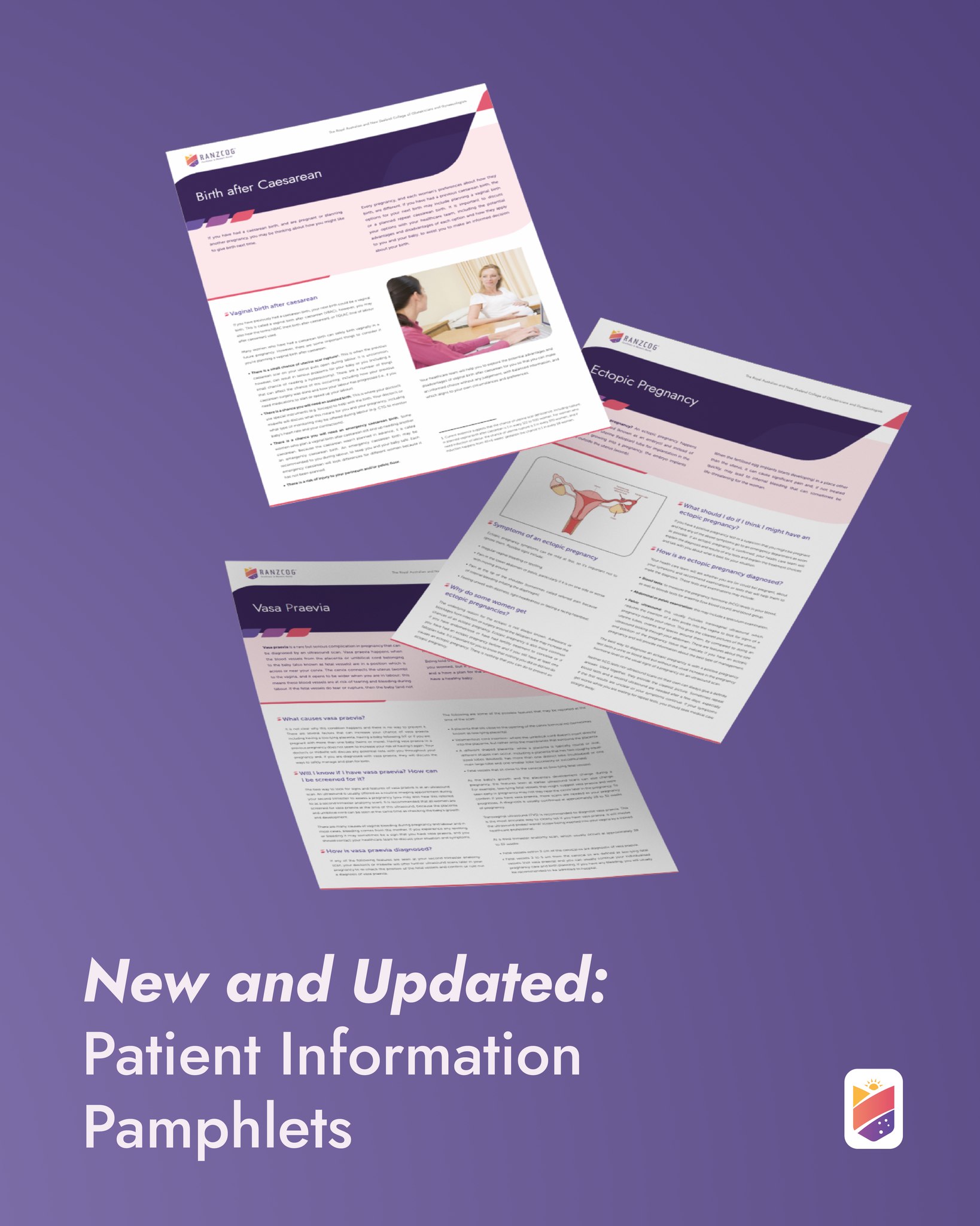 Royal - RANZCOG has recently refreshed and updated a suite of Patient ...
