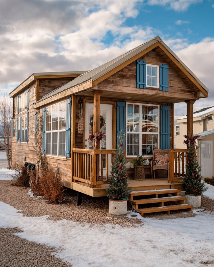 Park - Step inside this quaint country park model RV with snowy ...