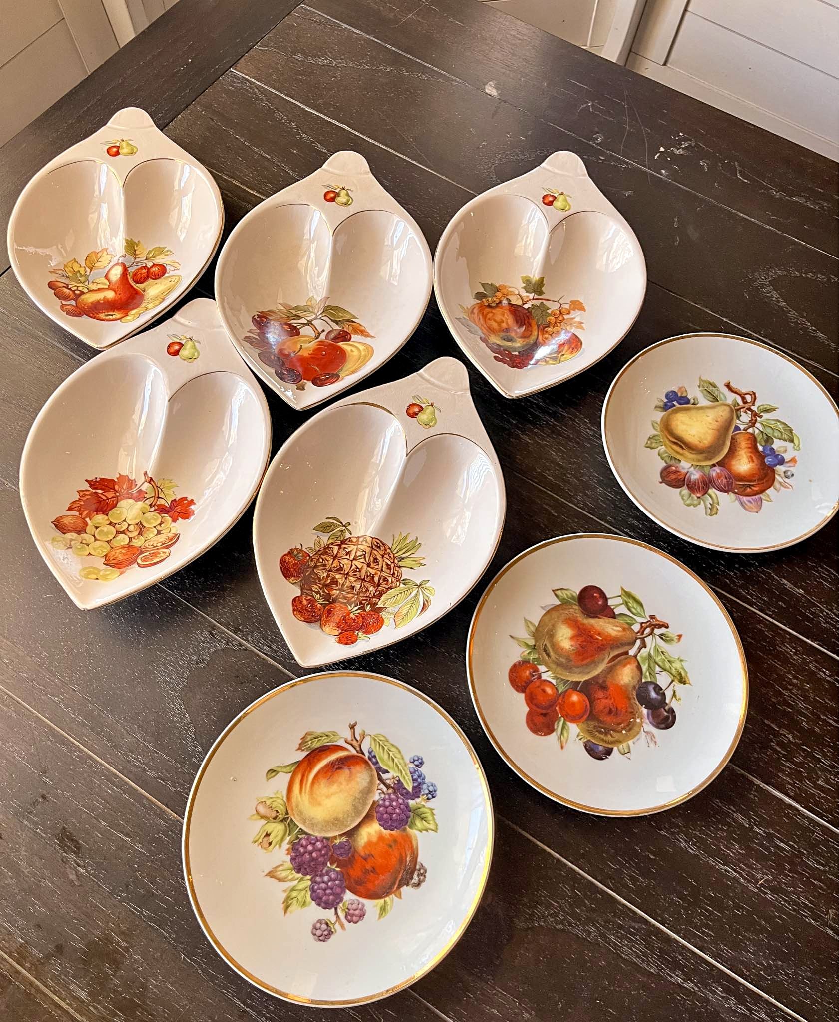 Vintage Nasco Del Coronado Heart Shaped Plate Set - Plates - Lubbock ...