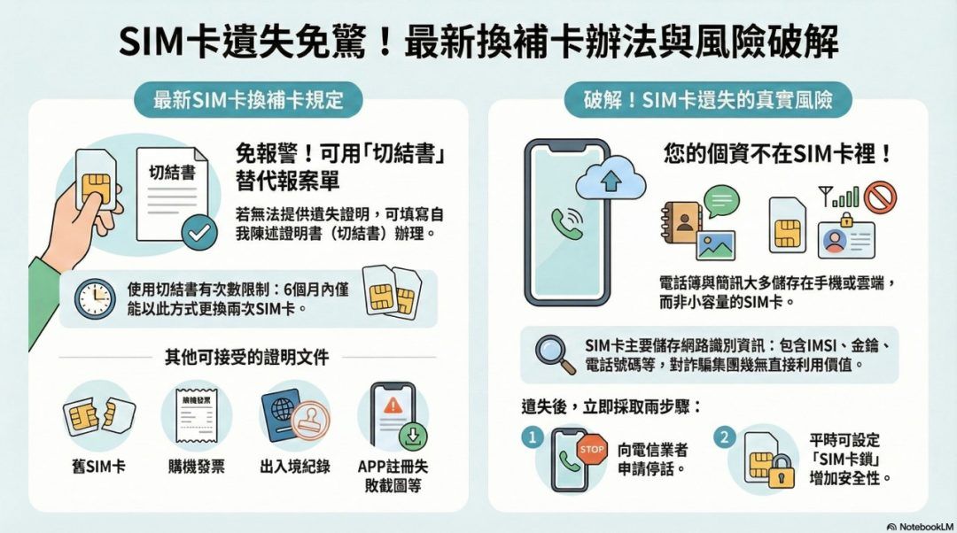 小丰子3c俱樂部 - 遺失Sim卡換補卡爭議現在可以改用簽切結書替代報警。不過，當初認為遺失Sim卡需報警據說是因有專... | Facebook