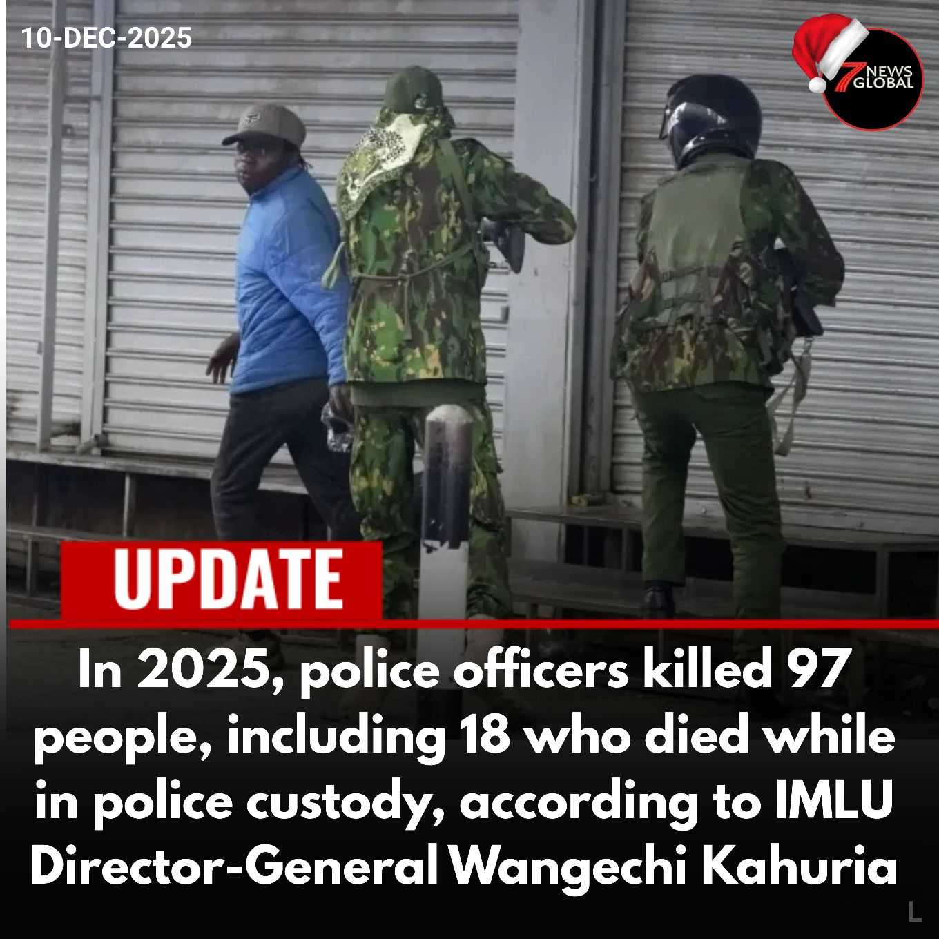7 News Global - In 2025, police officers killed 97 people,... | Facebook