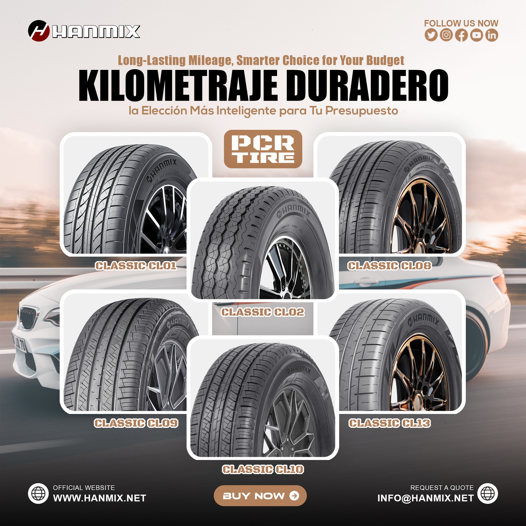 HANMIX Passenger Car Tire, PCR Tire No More Waiting! Ready for 