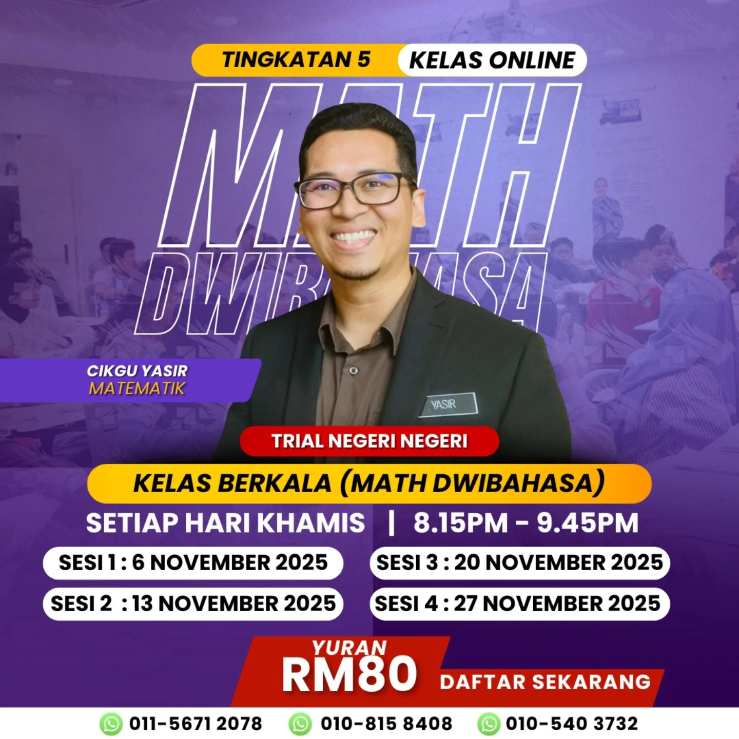 Fly - 🚀 *KELAS ONLINE MATH DWIBAHASA – TINGKATAN 5 (2025/2026 ...