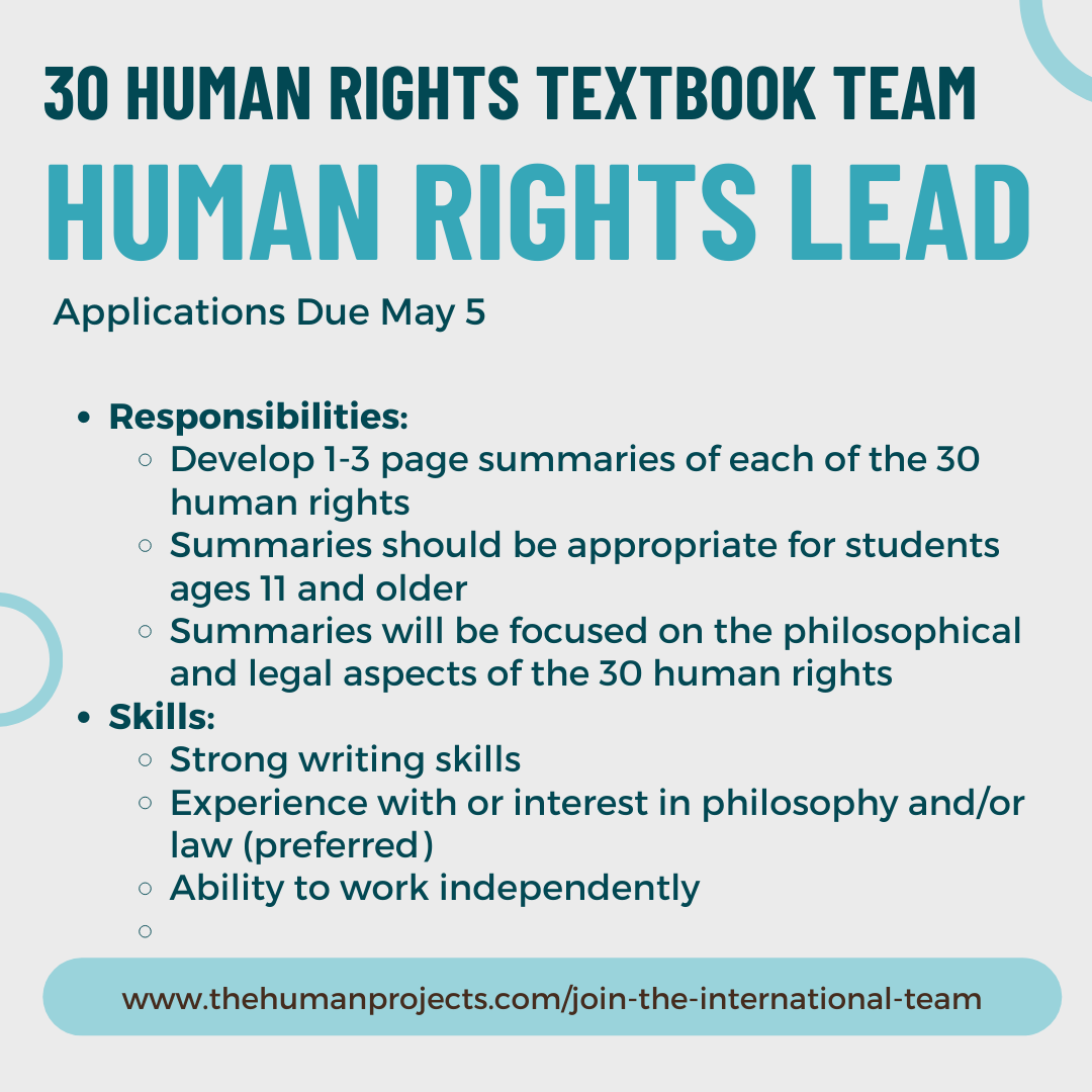 30 Human Rights List