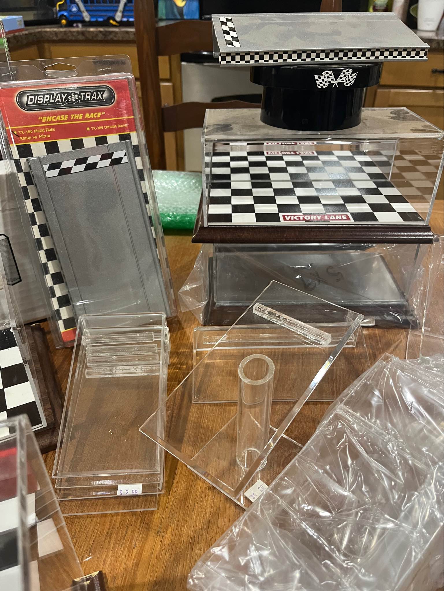 Diecast displays cases and risers 1/24 1/18 NASCAR If it’s listed it’s ...