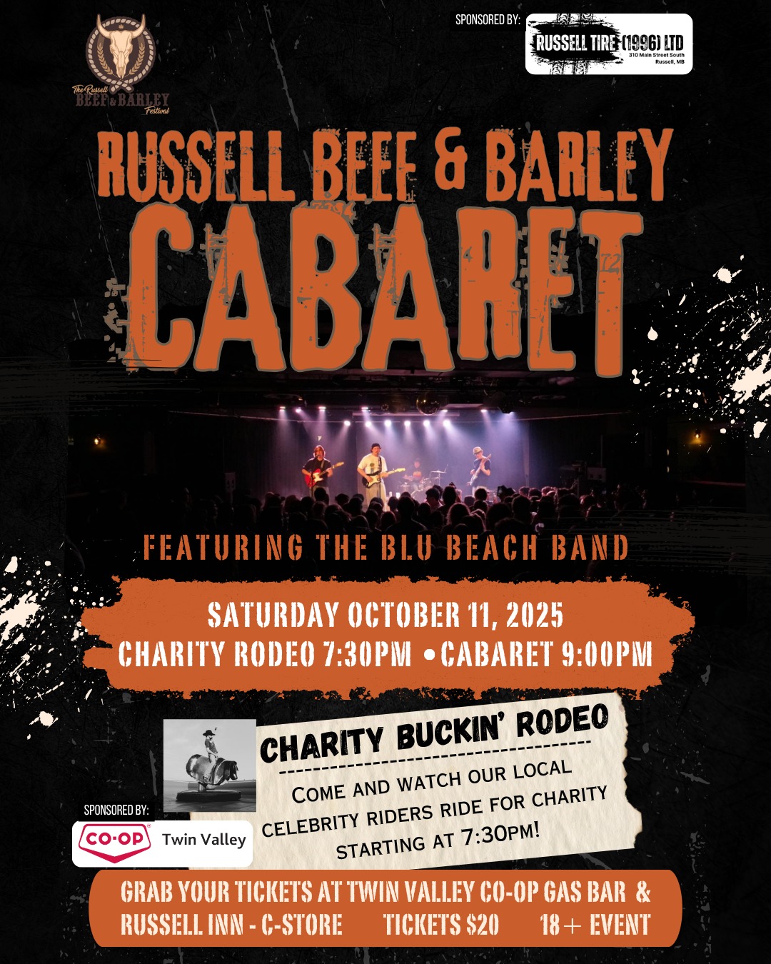 The Russell - Tonight's the night! 🎉🐃🎶 The Charity Buckin' Rodeo & the ...