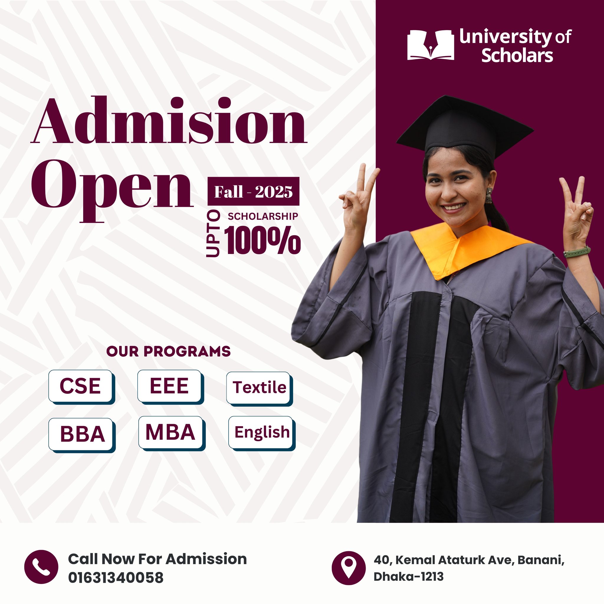 University Of Scholars Admission Dept. | Dhaka