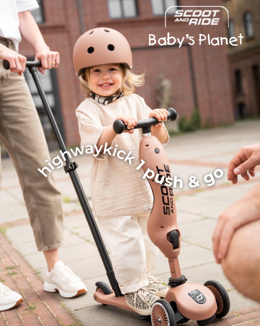 SCOOT AND RIDE スケーター Scoot Ride, Kids Scooter 2-in-1 Highwaykick 1 Push Go, Ash