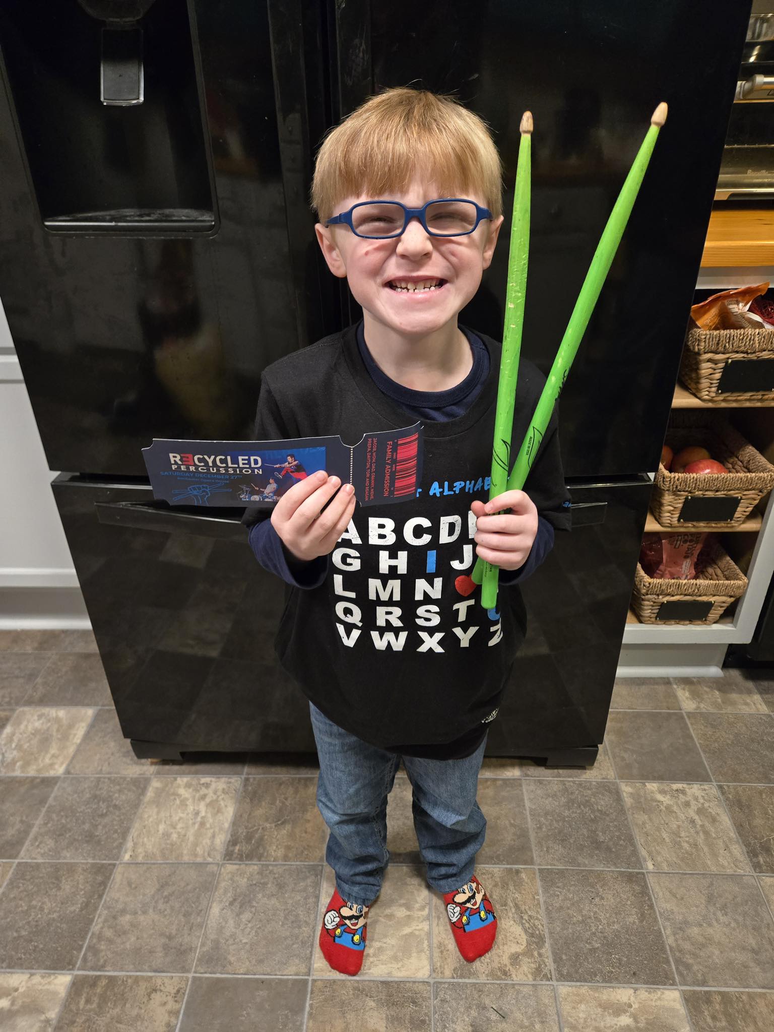 This picture says it all!!!!! Jacob had a blast at his first show 