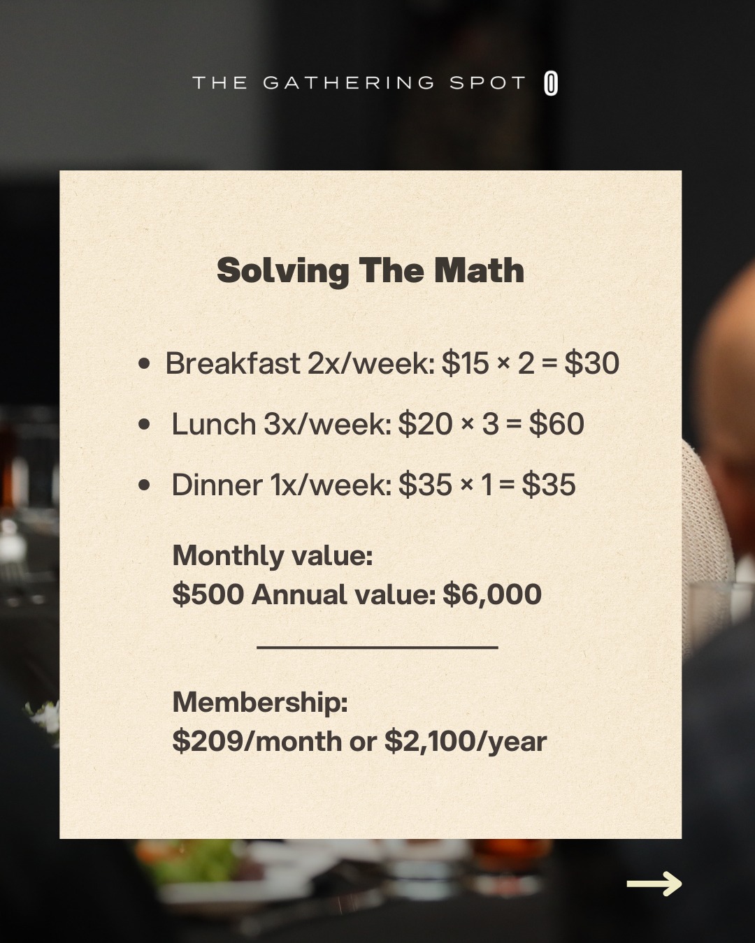 A membership with benefits from... - The Gathering Spot | Facebook