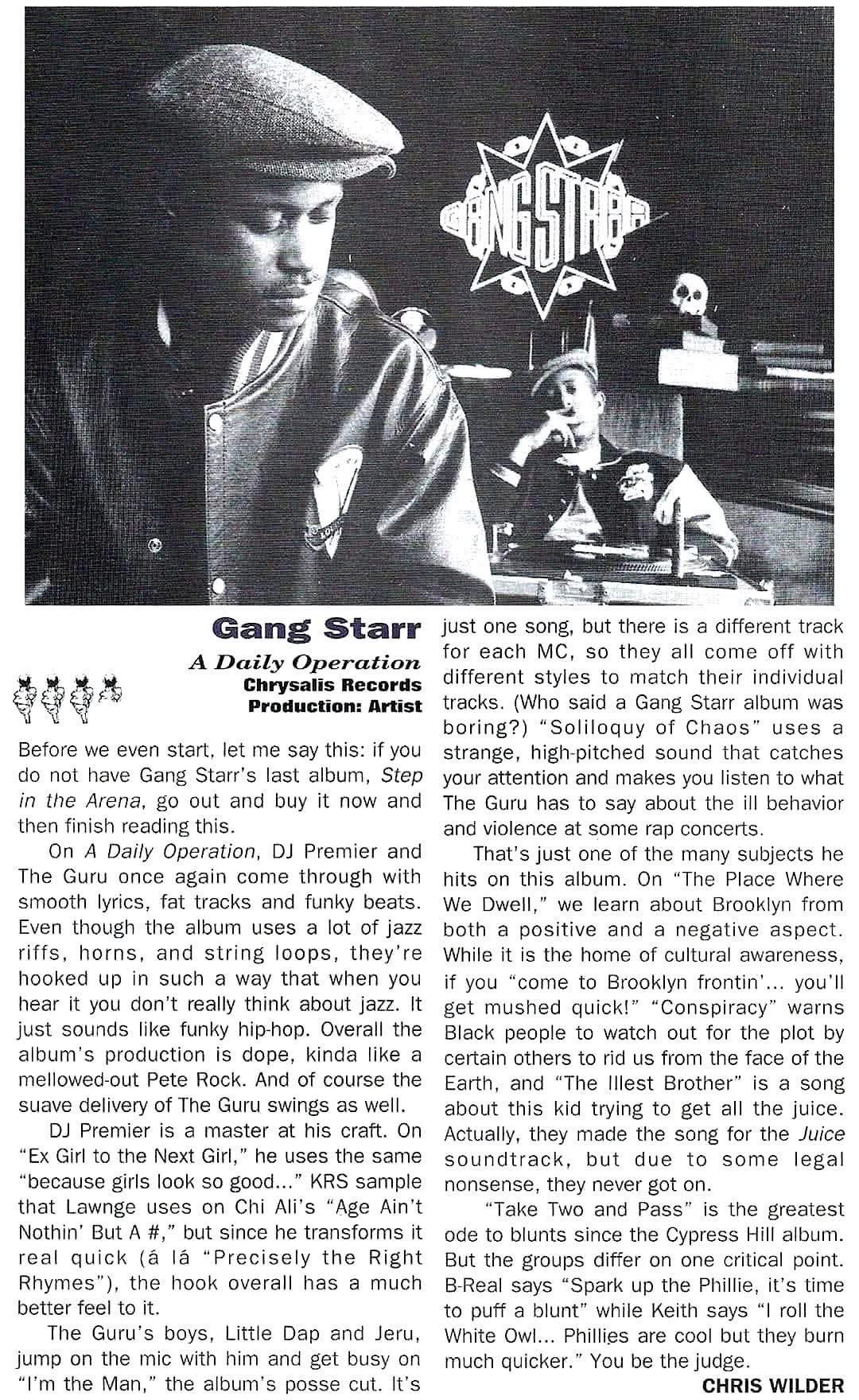 The Source's review and mic rating for Gang Starr - The Ownerz