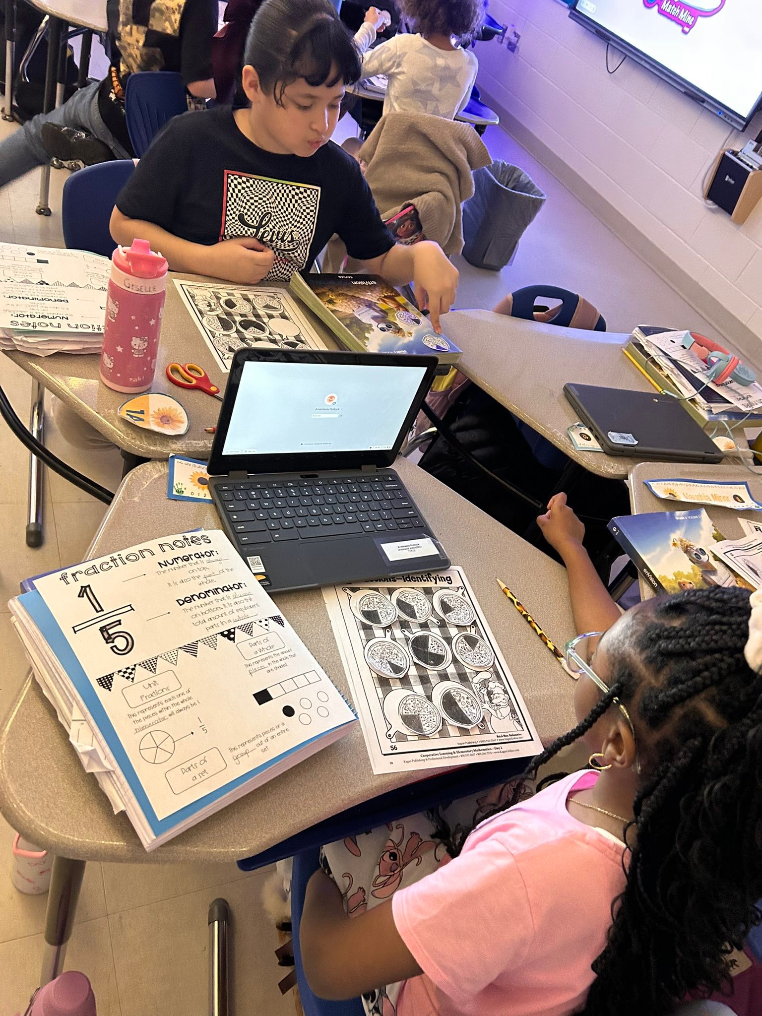 Florence - Ms. Dearborn’s class practiced naming fractions using the ...