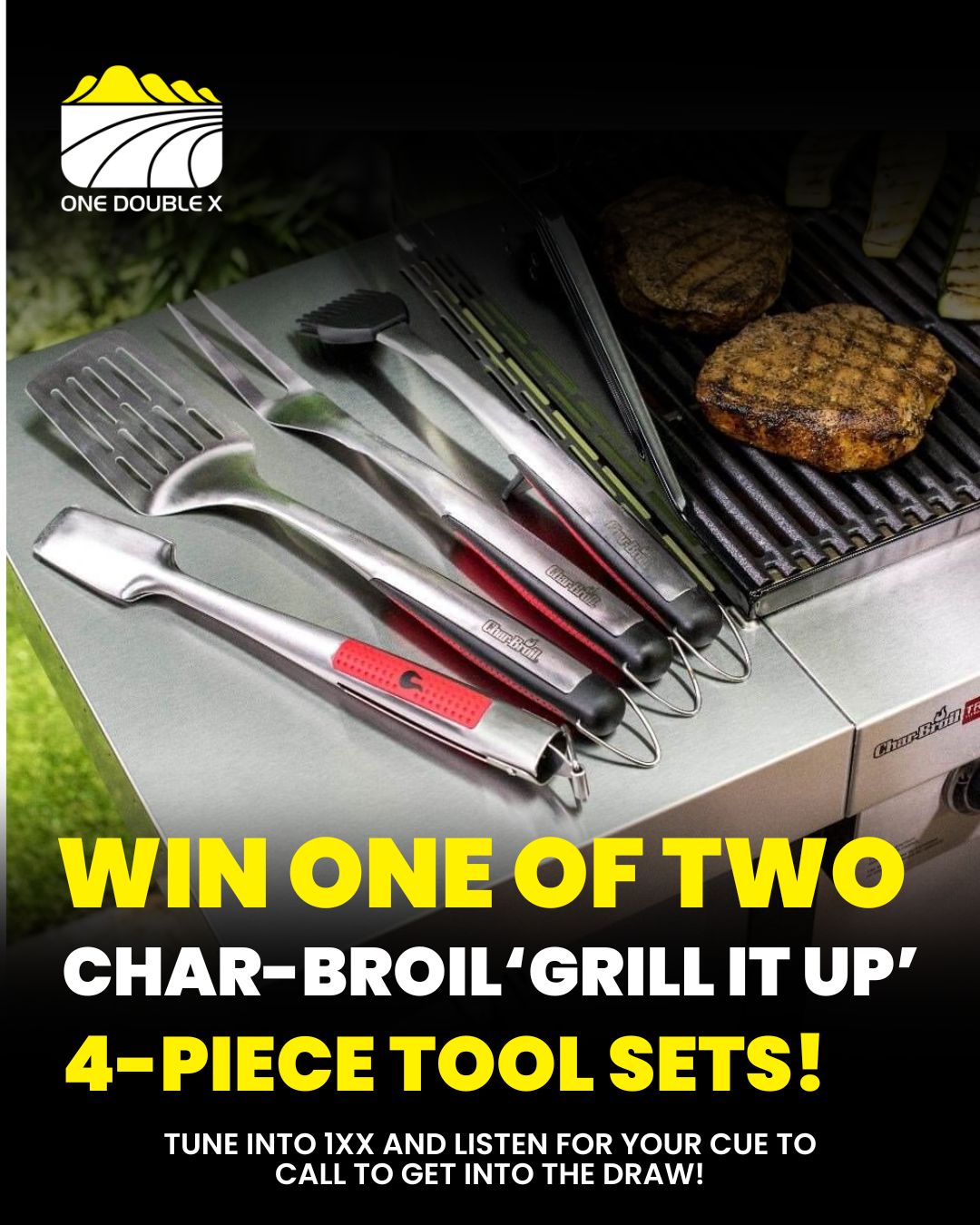Char-Broil 4-Piece Comfort Grip Grill Tool Set – Heat Resistant, Stainless Steel
