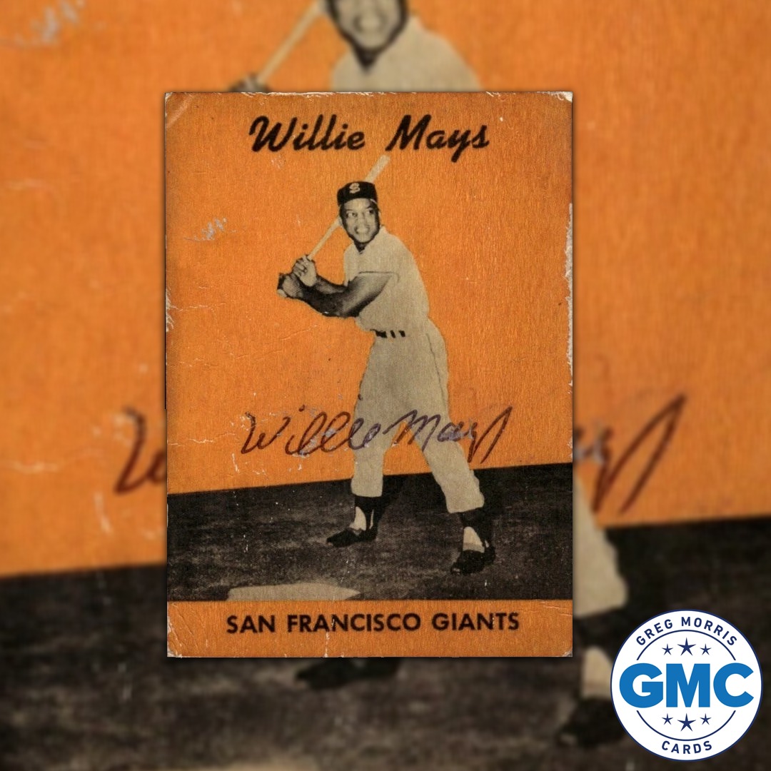 1958 Hires Root Beer Willie Mays test set baseball card