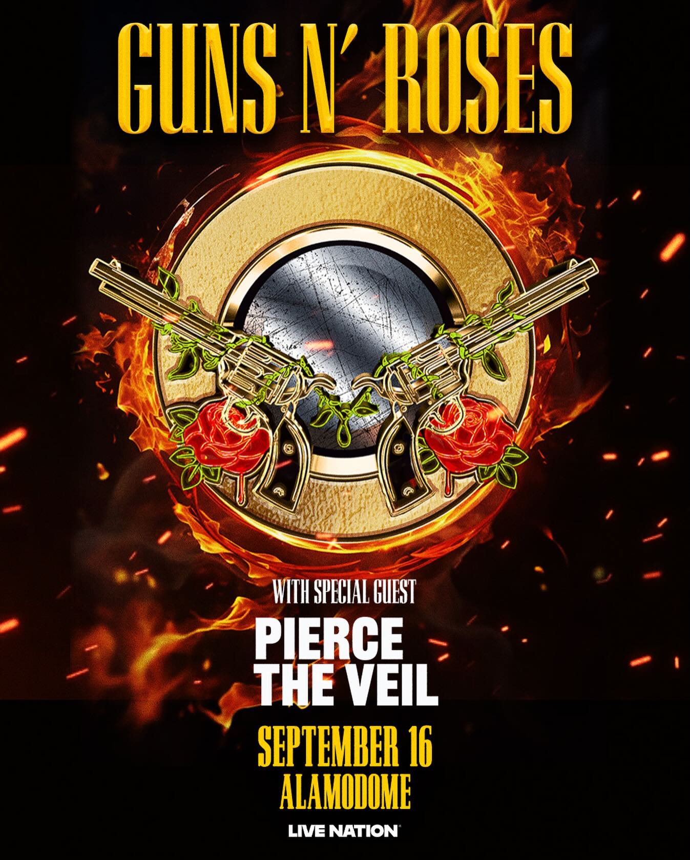 Pierce The Veil to open for Guns N' Roses in September of 2026!